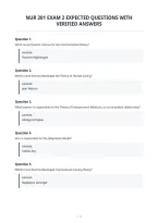 Nur 201 Exam 2 Expected Questions With&NewLine;Verified Answers
