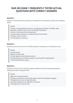 Nur 203 Exam 1 Frequently Tested Actual&NewLine;Questions With Correct Answers