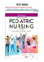 Wong's Essentials of Pediatric Nursing 11th Edition Test Bank &vert; Hockenberry&comma; Rodgers & Wilson