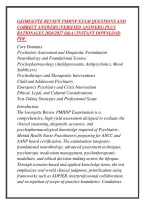 Georgette Review Pmhnp Exam Questions And &NewLine;Correct Answers &lpar;Verified Answers&rpar; Plus &NewLine;Rationales 2026&sol;2027 Q&A &vert; Instant Download &NewLine;Pdf&period; 