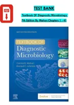 Textbook of Diagnostic Microbiology 7th Edition Test Bank &vert; Connie R&period; Mahon