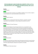 Fitour Primary Group Exercise Certification Actual 2026 Questions And