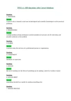 FITZ 1&period;1&period; IED Questions with Correct Solutions