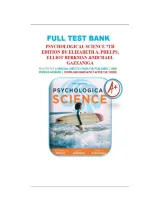 Psychological Science 7th Edition Test Bank &vert; All Chapters 1&ndash;15