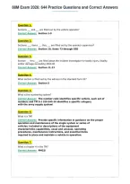 88M Exam 2026&colon; 644 Practice Questions and Correct Answers