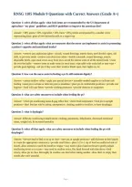 RNSG 1105 Module 9 Questions with Correct Answers &lpar;Grade A&plus;&rpar;