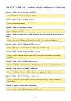 NS-RNSG 1105 Exam 2 Questions with Correct Answers &lpar;Grade A&plus;&rpar;