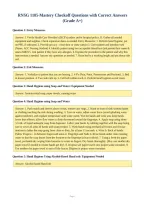 RNSG 1105-Mastery Checkoff Questions with Correct Answers&NewLine;&lpar;Grade A&plus;&rpar;