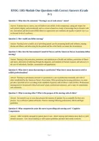 RNSG 1105-Module One Questions with Correct Answers &lpar;Grade&NewLine;A&plus;&rpar;