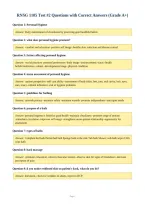 RNSG 1105 Test &num;2 Questions with Correct Answers &lpar;Grade A&plus;&rpar;