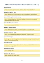 SBB Exam Review Questions with Correct Answers &lpar;Grade A&plus;&rpar;