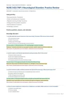 NURS 5433 FNP II Neurological Review&colon; 60 Practice Questions &lpar;PDF&rpar; &vert; 2026&ndash;2027 &vert; University of Texas at Arlington