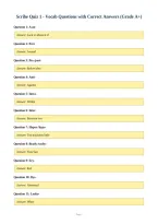 Scribe Quiz 1 - Vocab Questions with Correct Answers &lpar;Grade A&plus;&rpar;