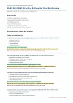 NURS 5433 FNP II Cardiac & Vascular Review&colon; 70 Questions &lpar;PDF&rpar; &vert; 2026&ndash;2027 &vert; University of Texas at Arlington