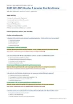 NURS 5433 FNP II Cardiac & Vascular Review&colon; 70 Questions &lpar;PDF&rpar; &vert; 2026&ndash;2027 &vert; University of Texas at Arlington