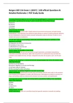 Rutgers BIO 116 Exam 1 &lpar;2027&rpar; &vert; 100 official Questions & &NewLine;Detailed Rationales &vert; PDF Study Guide