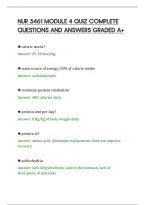 Nur 5461 Module 4 Quiz Complete&NewLine;Questions And Answers Graded A&plus;
