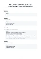 Nura 1050 Exam 2 Updated Actual&NewLine;Questions With Correct Answers
