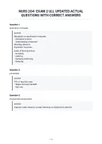 Nurs 204&colon; Exam 2 Ull Updated Actual&NewLine;Questions With Correct Answers