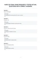 Nurs 222 Final Exam Frequently Tested Actual&NewLine;Questions With Correct Answers&NewLine;