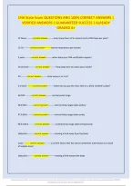 Cna State Exam Questions And 100&percnt; Correct Answers &vert; &NewLine;Verified Answers &vert; Guaranteed Success &vert; Already &NewLine;Graded A&plus; 