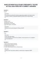 Nurs 620 Maryville Exam 3 Frequently Tested&NewLine;Actual Questions With Correct Answers