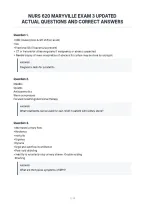 Nurs 620 Maryville Exam 3 Updated&NewLine;Actual Questions And Correct Answers&NewLine;