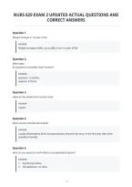 Nurs 629 Exam 2 Updated Actual Questions And&NewLine;Correct Answers&NewLine;