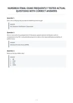 Nurs8024 Final Exam Frequently Tested Actual&NewLine;Questions With Correct Answers