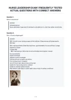 Nurse Leadership Exam 1 Frequently Tested&NewLine;Actual Questions With Correct Answers&NewLine;