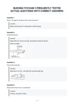 Nursing 111 Exam 3 Frequently Tested&NewLine;Actual Questions With Correct Answers&NewLine;
