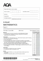 AQA A Level Mathematics Paper 2 2026