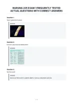 Nursing 205 Exam 1 Frequently Tested&NewLine;Actual Questions With Correct Answers