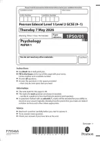 2026 GCSE EDEXCEL Psychology Paper 1