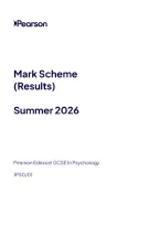 2026 GCSE EDEXCEL Psychology Paper 1 INCLUDING Mark Scheme