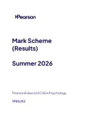 2026 GCSE EDEXCEL Psychology Paper 1 & Paper 2 INCLUDING ALL Mark Schemes