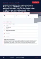 NUR283 Transition to Registered Nursing Comprehensive Exam 2026&sol;2027 &ndash; Questions and Answers Patient Safety Licensing &vert; Complete Verified Answers &vert; Detailed Rationales &ndash; Pass Guaranteed &ndash; A&plus; Graded
