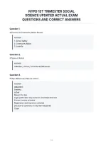 Nypd 1St Trimester Social&NewLine;Science Updated Actual Exam&NewLine;Questions And Correct Answers