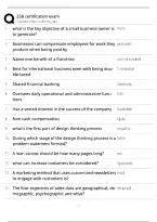 ESB Certification Exam &lpar;Entrepreneurship and Small Business&rpar;