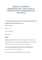 Medical Assisting&NewLine;Administrative And Clinical&NewLine;Competencies Comprehensive&NewLine;Test Bank