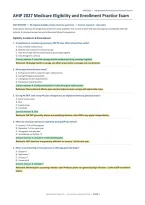 AHIP 2027 Medicare Eligibility & Enrollment Practice Exam&colon; 85 Questions &lpar;PDF&rpar; &vert; America's Health Insurance Plans