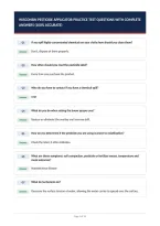Wisconsin Pesticide Applicator Practice Test Questions With Complete&NewLine;Answers &lpar;100&percnt; Accurate&rpar;&NewLine;