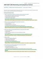 AHIP 2027 CMS Marketing & Compliance Review&colon; 85 Practice Questions &lpar;PDF&rpar; &vert; America's Health Insurance Plans