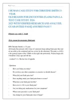 I Human Case Study Ford&NewLine;Christine Smith 33- &NewLine;Year- &NewLine;Old Reason Ford&NewLine;Encounter &lpar;Flank Pain&rpar; La &NewLine;Test Case Study 2024- &NewLine;2025 With Verified Research And Analysis&comma; &NewLine;Guaranteed Pass&vert;&vert; Assured Pass&excl;&excl;&excl;
