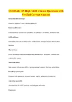 COMSAE 115 High-Yield Clinical Questions with &NewLine;Verified Correct Answers
