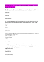 Chapter 1 Certification Style Exam Quiz and Answer&period;