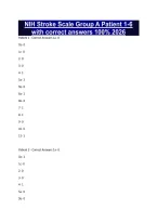 NIH Stroke Scale Group A Patient 1-6 with correct answers 100&percnt; 2026