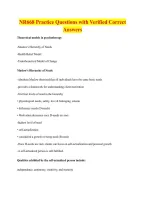NR668 Practice Questions with Verified Correct &NewLine;Answers 
