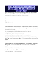 PRMC National Institutes of Health Stroke Scale &lpar;NIHSS&rpar; with correct answers 100&percnt;