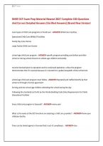 RNRF DCF Exam Prep Material Newest 2027 Complete 100 Questions &NewLine;And Correct Detailed Answers &lpar;Verified Answers&rpar;&vert;Brand New Version&excl;  